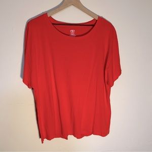 Bright Coral Workout Top